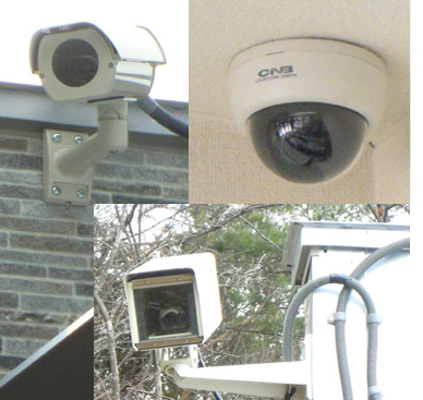 倉庫・敷地内の監視カメラのイメージ